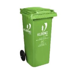 Cello Kleeno 120L HDPE Green Dustbin with Wheel, CDB120-6