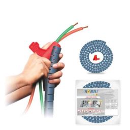 Noveau Safe-T-1ST 10mm 1.5mm Virgin HDPE Metallic Blue Cable Zipper, NSFZ10MU0105 (Pack of 2)-34