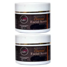 Indopower DD234 2x100g Activated Charcoal Facial Scrub Combo Pack-10