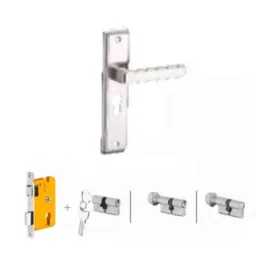 Dorset Kaira HL KAI 8 inch Stainless Steel Lock Set with KY Mortise Lever Lock (Pack of 3)-picture-32