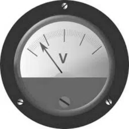 New Verma 3 inch Round Shape Black Voltmeter, Range: 0-3 V-20