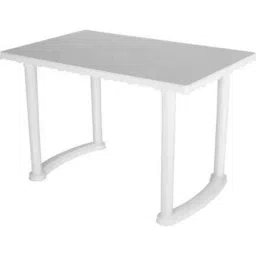 Supreme Atlanta Milky White Plastic Rectangle Outdoor Table-picture-35
