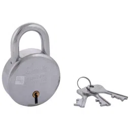 Link 65mm 7 Lever Double Locking Steel Padlock with 3 Keys, Round 65-picture-18
