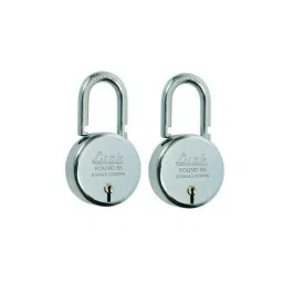 Link 65mm 7 Lever Double Locking Steel Padlock with 3 Keys, Round 65 (Pack of 2)-picture-10