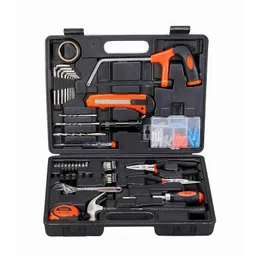 Black+Decker 108 Pieces Orange &a; Black Hand Tool Kit, BMT108C-22