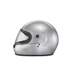 Studds Bravo Plastic Silver Grey Full Face Helmet, Size: 600 mm-picture-1