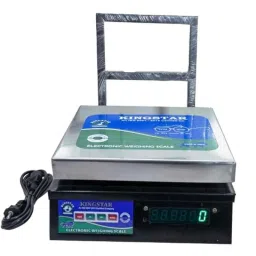 Kingstar 50kg Stainless Steel Bright Green LED Backlit Display Weighing Scale-image-83