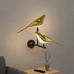 Murphy 20W 3 in 1 Aluminium Golden Bird Twins Wall Light, PC-054-picture-25