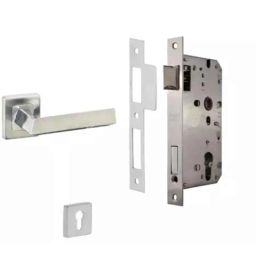 Dorset ML Series Fabio Stainless Steel Door Handle Lock Set with Mortise Latch (Pack of 3)-image-19
