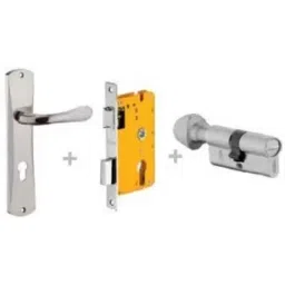 Dorset ML Series Lily 60mm Stainless Steel Silver Chrome Finish Door Handle Lock Set with Coin &a; Knob, ML LY-image-42