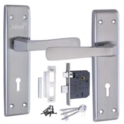 ATOM 7 inch Brass &a; Iron Chrome Plated Matt Finish Mortise Door Lock Set, MH-1002-KY-CPMATT-image-99