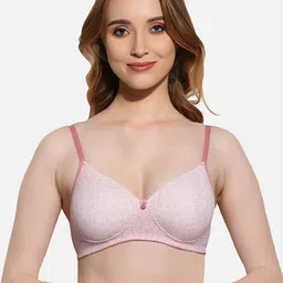 FIMS Conversational Printed Full Coverage Lightly Padded T-shirt Bra With All Day Comfort-5