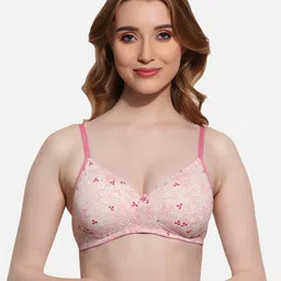 FIMS Pack Of 2 Printed Full Coverage Lightly Padded T-shirt Bra With All Day Comfort image 2