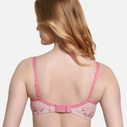 FIMS Pack Of 2 Printed Full Coverage Lightly Padded T-shirt Bra With All Day Comfort image 5