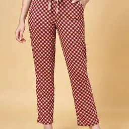 Dreamz by Pantaloons Women Checked Pure Cotton Lounge Pants-picture-34
