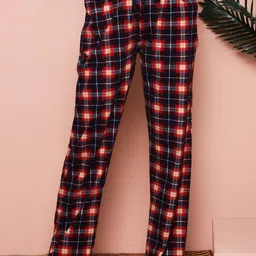Kanvin Checked Pure Cotton Lounge Pants-picture-31