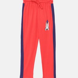 Mackly Boys Red Solid Cotton Lounge Pants-picture-27