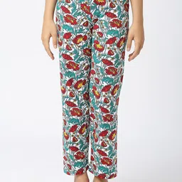SINI MINI Girls Mid-Rise Printed Pure Cotton Lounge Pants-image-77