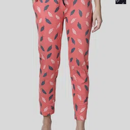 Kryptic Women Pack Of 2 Printed Mid-Rise Relaxed-Fit Cotton Lounge Pants-image-80