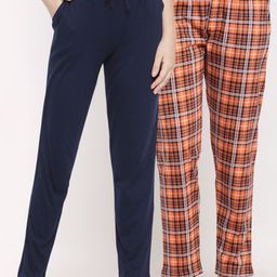 Kanvin Women Pack Of 2 Pure Cotton Lounge Pants-image-86