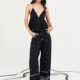 VERB BY PALLAVI SINGHEE Printed Cotton Regular Trousers-image-21