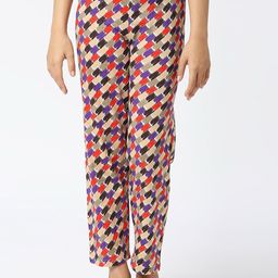 SINI MINI Girls Mid-Rise Printed Pure Cotton Lounge Pants-image-90
