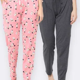 Kanvin Women Pack Of 2 Pure Cotton Lounge Pants-image-62