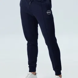 The Souled Store Men Navy Blue TSS Originals Cotton Joggers-image-83