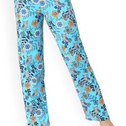 SINI MINI Girls Mid-Rise Printed Pure Cotton Lounge Pants-image-11