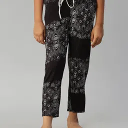 Kryptic Girls Printed Pure Cotton Mid-Rise Slip-On Lounge Pants-image-62