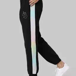 The Souled Store Women Black Cotton Regular Joggers-picture-34