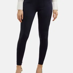 Jockey Rayon Nylon Elastane Stretch Treggings with Side Zipper Pockets-image-7