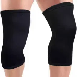 Fairbizps Tubular Fabric Large Black Knee Cap-44