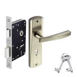 Godrej ELC 06 6 Levers Satin Steel Door Handle with Lock Set, 6649-picture-46