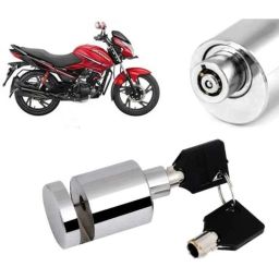 Auto Pearl Stainless Steel Silver Heavy Duty Anti Theft Motorcycle Disc Brake Lock, Lock-151-picture-19