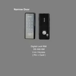 Dorset DG 906 GM Graphite Matt Rim Smart Lock with RFID &a; Pin Code Access image 2