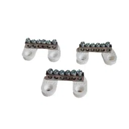 Selvo 32A 6 Way Brass Neutral Link Grounding Bar, NET6WP-picture-6