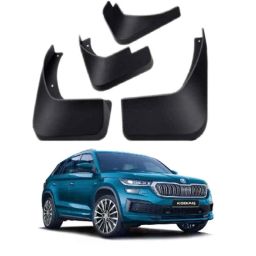 SureStrive 4 Pcs PVC Cup Type Front &a; Rear Mud Flap Set for Skoda Kodiaq All Model-103