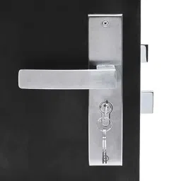 Handle Waala LB10001 8 inch 60mm Stainless Steel Silver Cylindrical Plate One Side Key Mortise Door Lock Set-picture-25