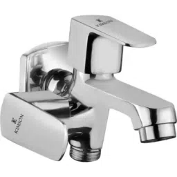 Kimson Cubix Prime 1/2 inch BSP Brass Silver Chrome Plated 2 Way Elbow Valve Faucet, KCP-3707-image-17