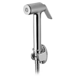 Drizzle Solo Brass Chrome Finish Silver Health Faucet with 1m Flexible Tube &a; Wall Hook, AHFSOLOSET-picture-47