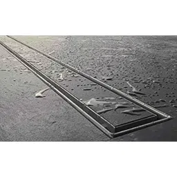 Aquieen 24x4 inch Stainless Steel 304 Tile Shower Channel Water Drainer with Anti-Foul Cockroach Trap-image-6