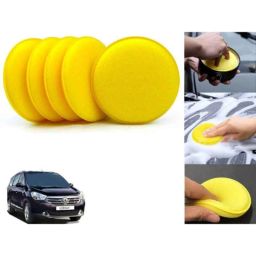 Auto Pearl Polyurethane Beige Washing &a; Waxing Polish Foam Sponge for Lodgy (Pack of 5)-picture-47