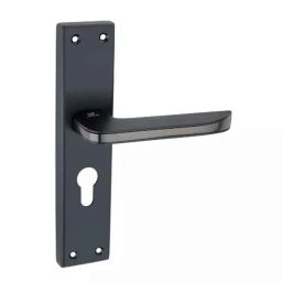 Harrison Noir May Bach 951606 200mm Stainless Steel Black Finish Mortise Lock Set with Handle-picture-7