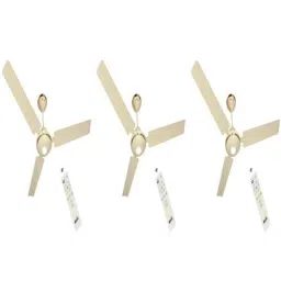 Maya Deco Dc Eco 30W Ivory Solar Panel BLDC Ceiling Fan with Remote, Sweep: 1200mm (Pack of 3)-image-8
