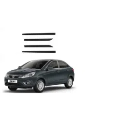 SureStrive 4 Pcs Black Side Door Car Beading Set for Tata Zest All Model-79