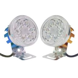 AllExtreme EXG6FGL Random Colour 6 LED Round Auxiliary Fog Light with Metal Stand-picture-23