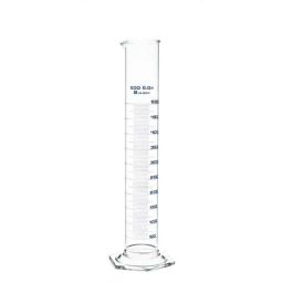 ABGIL 500ml Borosilicate Glass Hexagonal Base Cylinder Graduated Single Metric Scale with Pour Out, ABG1193-33
