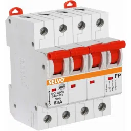 Selvo 63A Four Pole Isolator, GSELISO13008-47
