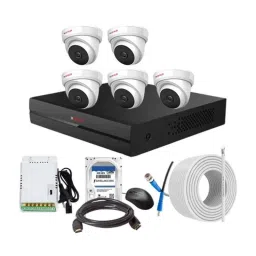 CP Plus 2.4MP Full HD Audio Indoor &a; Outdoor CCTV Combo Kit with 8Ch DVR, 5 Dome Camera, 8Ch SMPS, 70m Copper Cable, 1TB HDD &a; Connectors-40